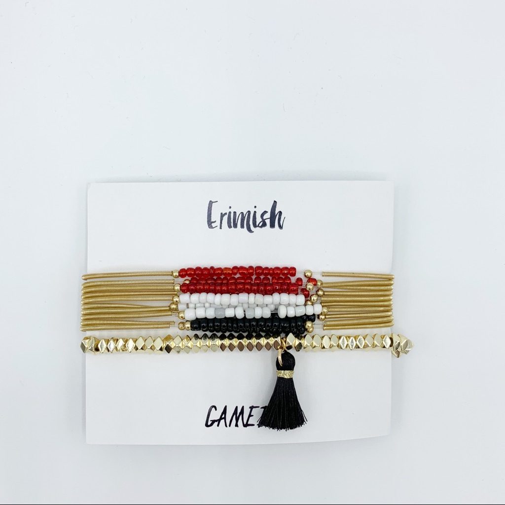 Nwt Erimish Stack Bracelets Gameday Collection